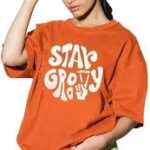 orange t shirt for women