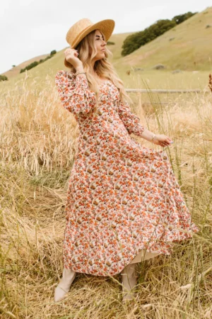 Maya Dress in Fall Floral