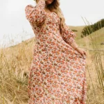 Maya Dress in Fall Floral